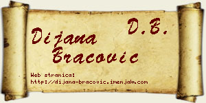Dijana Bracović vizit kartica